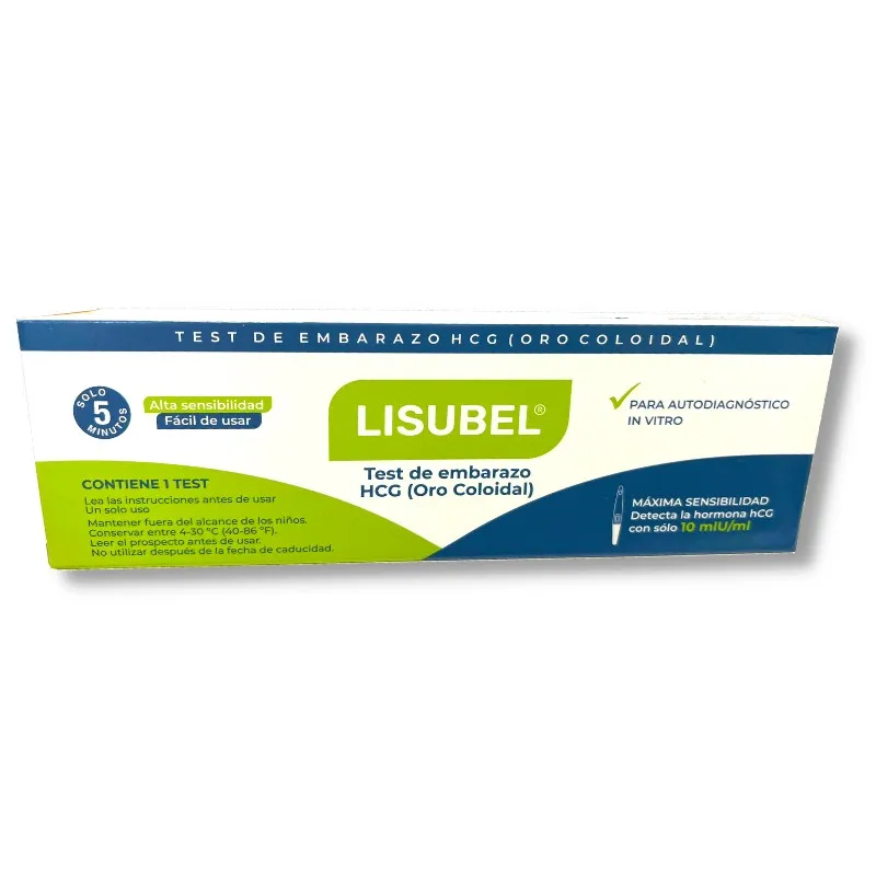 TEST DE EMBARAZO LISUBEL 10mlU/ml TEST DE EMBARAZO LISUBEL 10mlU/ml