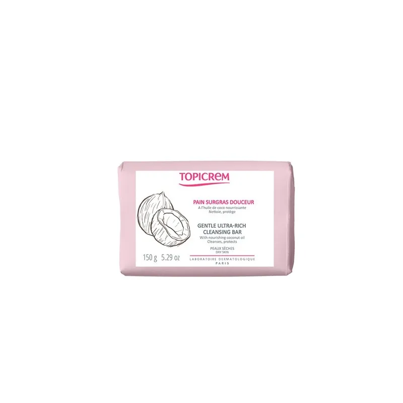 Topicrem HYDRA+ barra limpiadora sobreengrasante suave, 150 g
