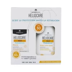 Heliocare Pediatrics 360º pack mineral + Locion Atopic, 50 ml + 250 ml