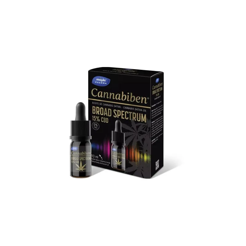 Cannabiben Broad Spectrum 15% CBD 1 Frasco 10 ml Con Gotero
