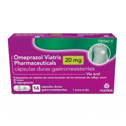 Omeprazol Viatris 20 mg, 14 cápsulas duras gastrorresistentes