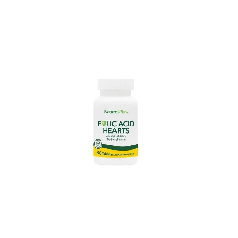 Nature’s plus ácido fólico hearts. 90 comprimidos