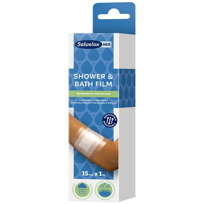 Salvelox Med Shower & Bath Film Aposito Adhesivo (1m x 15cm) 1 unidad