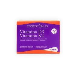 Essentialis Vitamina D3 Vitamina K2, 60 comprimidos
