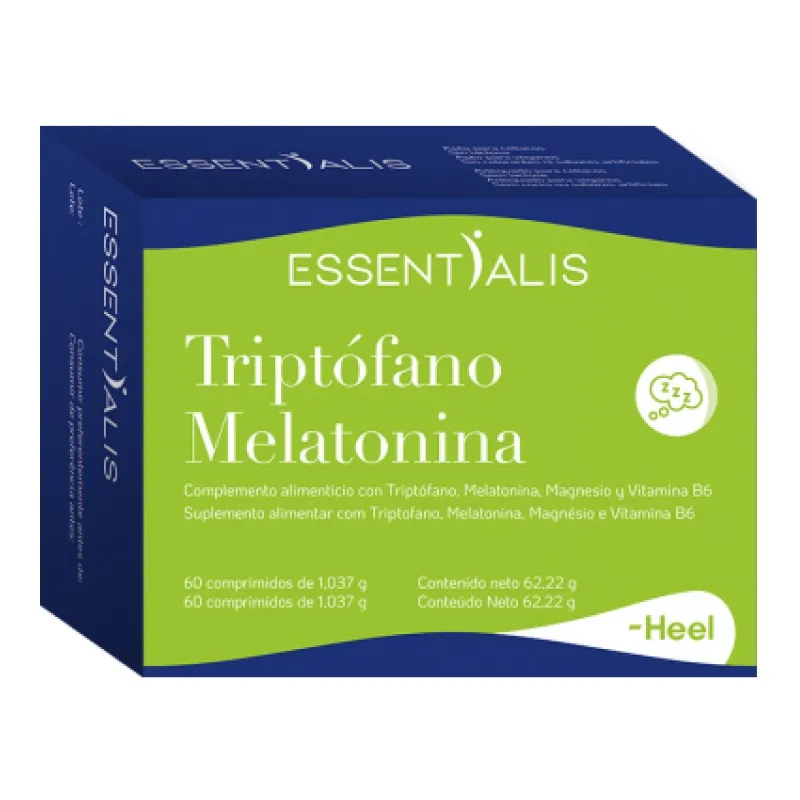 Essentialis Triptófano Melatonina, 60 comprimidos Essentialis Triptófano Melatonina, 60 comprimidos