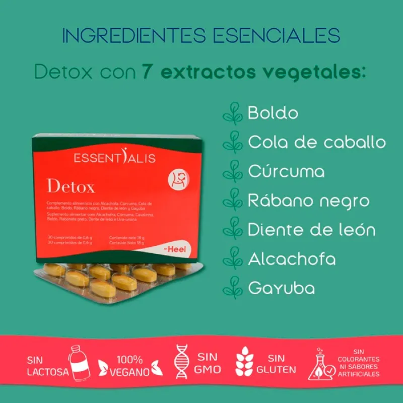 Essentialis Detox, 30 comprimidos Essentialis Detox, 30 comprimidos