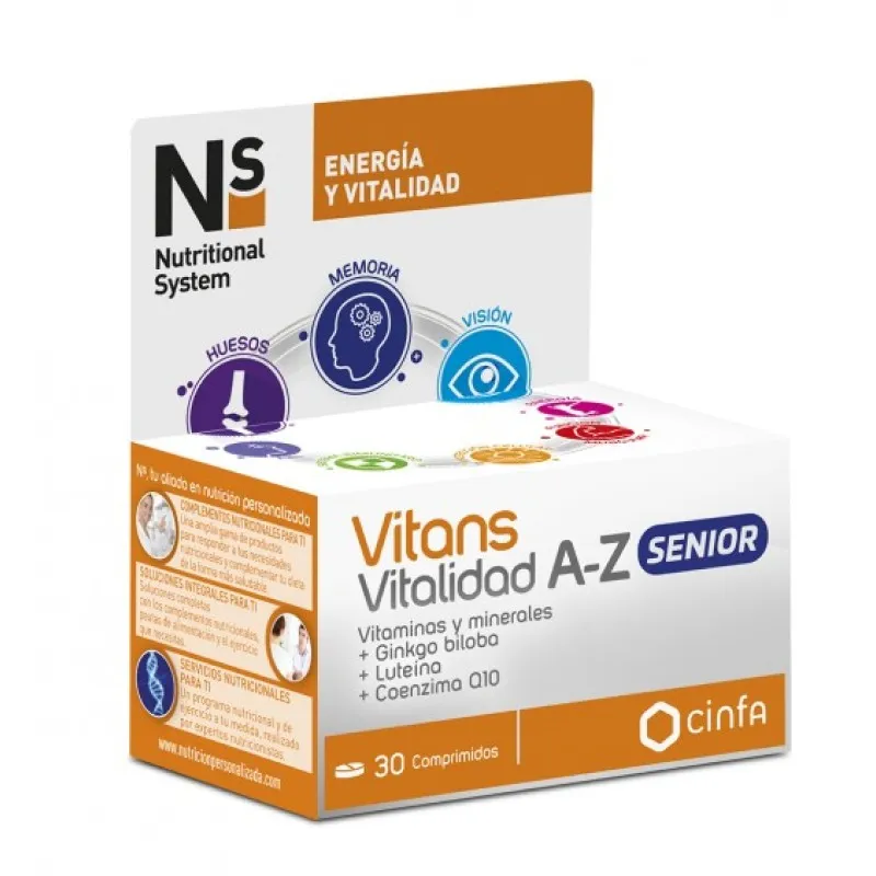 NS Vitans Vitalidad A-Z, 30 comprimidos NS Vitans Vitalidad A-Z, 30 comprimidos
