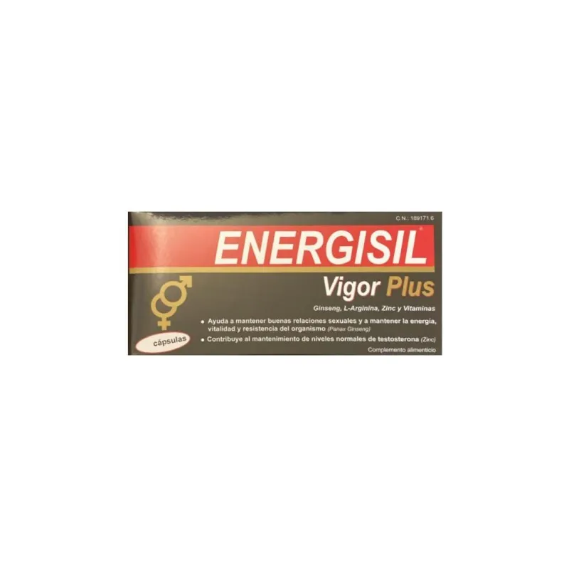 Energisil Plus, 30 cápsulas. Energía sexual.  