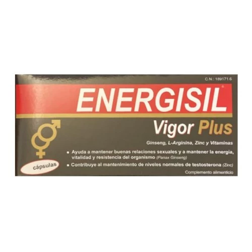 Energisil Plus, 30 cápsulas. Energía sexual. 