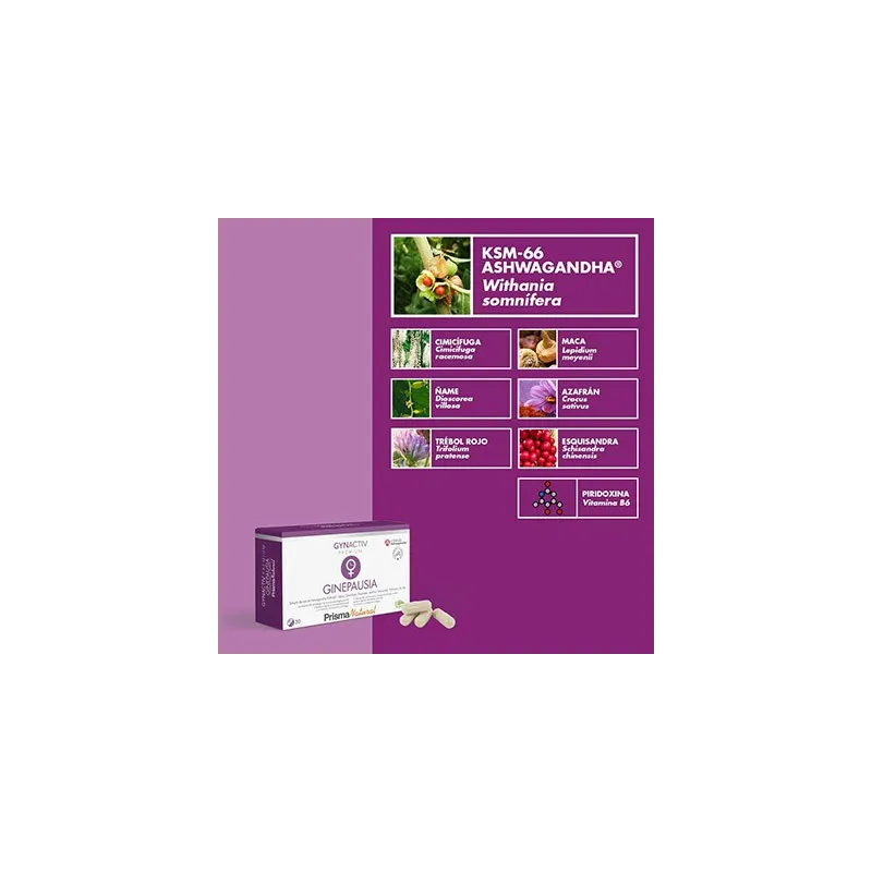 Prisma Natural Gynactiv Ginepausia, 30 cápsulas | Farmacia Barata