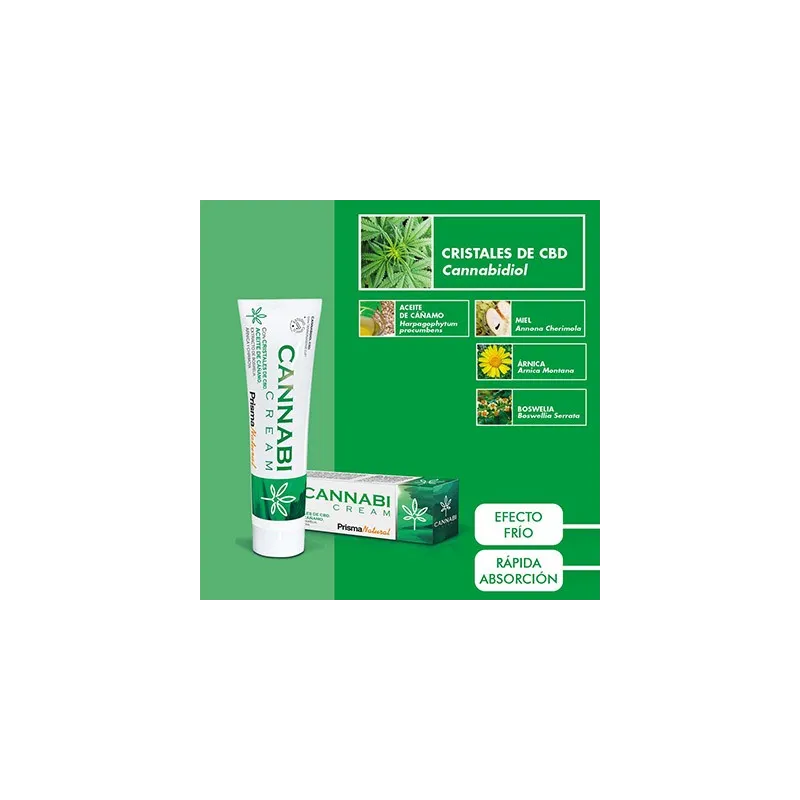 Prisma Natural Cannabi Cream, 60 ml. Tópico calmante. Prisma Natural Cannabi Cream, 60 ml. Tópico calmante.