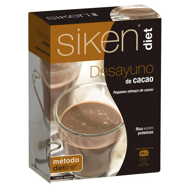 Siken Diet Desayuno de Cacao, 7 Sobres. Siken Diet Desayuno de Cacao, 7 Sobres.