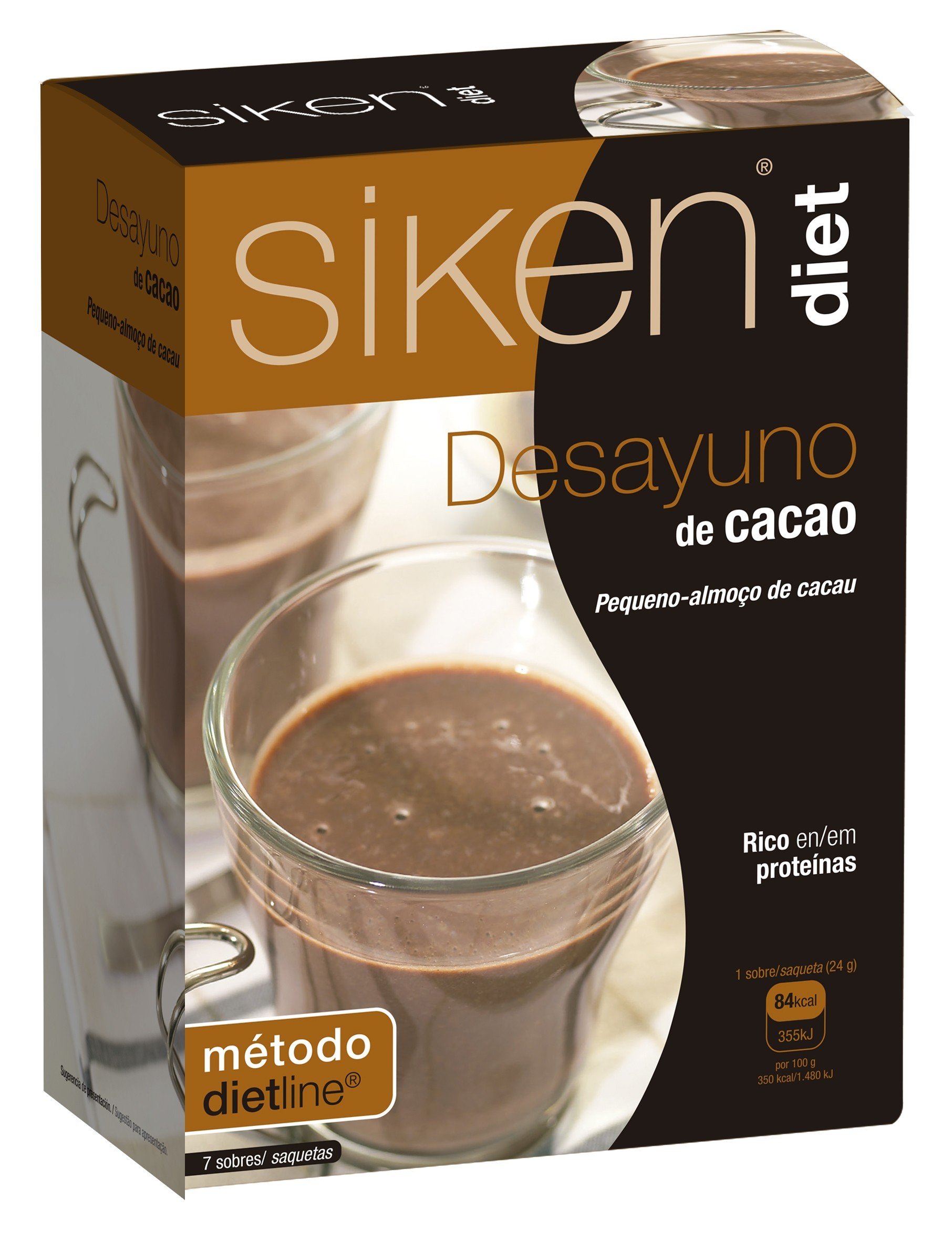 Siken Diet Desayuno de Cacao, 7 Sobres.