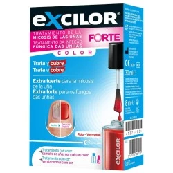 EXCILOR FORTE COLOR ROJO 30ML TRATAMIETO + ESMALTE