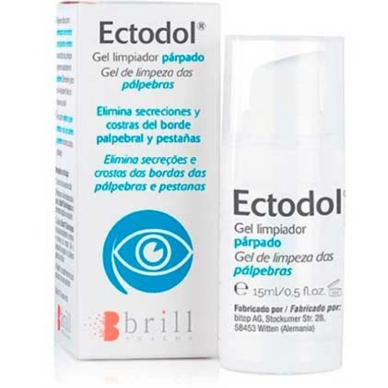 Ectodol Gel Limpiador Parpados, 15 ml