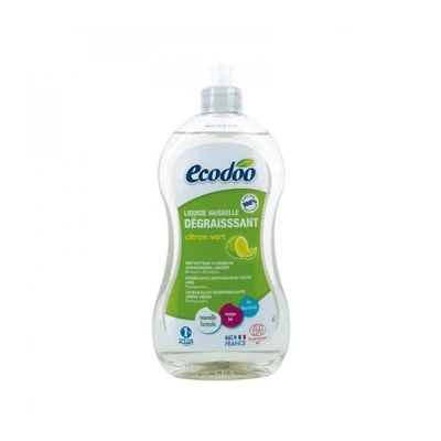 Ecodoo Lavavajillas Limón Verde, 500ml, Desengrasante