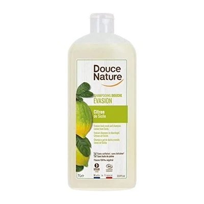 Douce Nature Champú Gel Ducha Limón, 1 litro