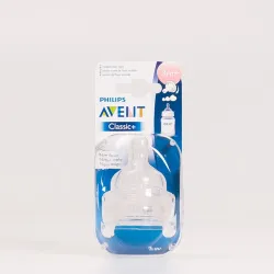 Avent Tetinas Silicona Flujo Variable +3m, 2U. 