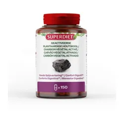 Super Diet Carbon Vegetal Activo, 150 cápsulas.