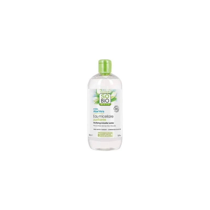 Agua Micelar Bio Sobio Purif Zinc Aloe Lima 500ml | Farmacia Barata Agua Micelar Bio Sobio Purif Zinc Aloe Lima 500ml | Farmacia Barata