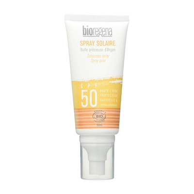 Bioregena Spray Solar SPF50 Hipoalergénico, 90ml.