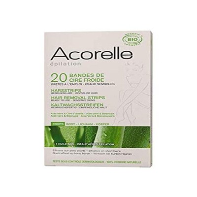 Acorelle Bandas Cera Fría-Cuerpo, 1 pack