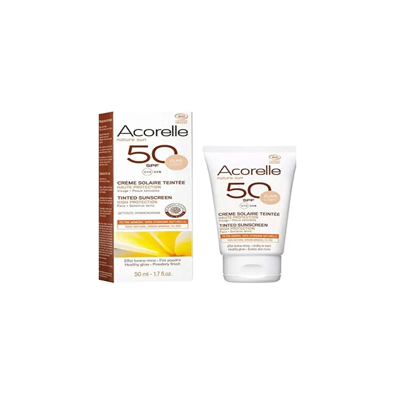 Acorelle Crema Facial Color Light SPF50+ | Farmacia Barata