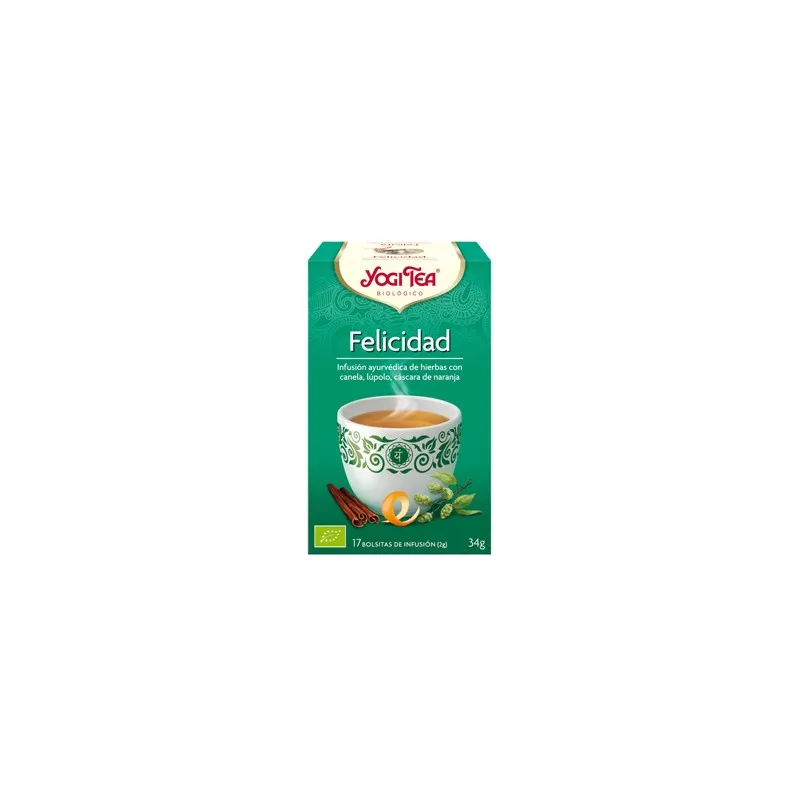 Yogi Tea Felicidad 17 sobres Bio | Farmacia Barata
