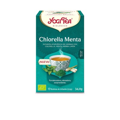 Yogi Tea Menta Chlorella, 17 sobres