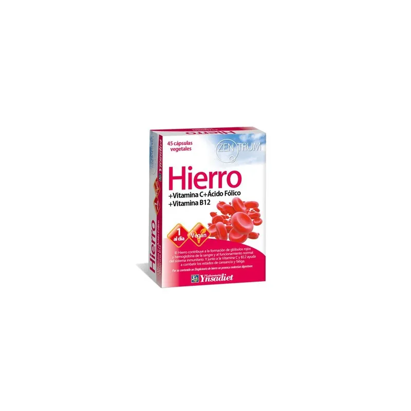 Zentrum Hierro 45 cápsulas | Farmacia Barata