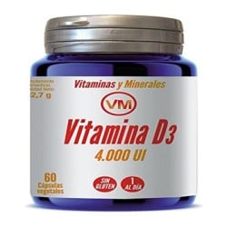 Ynsadiet Vitamina D3, 60 cápsulas.