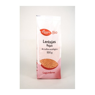 Granero Lentejas Rojas, 500g, Bio.