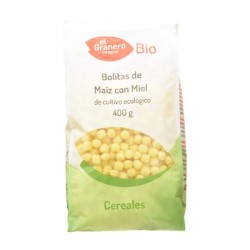 El Granero Bolitas de Maíz con Miel, 350g Bio