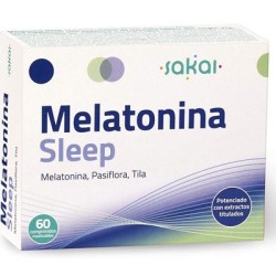 Sakai Melatonina Sleep, 60 comprimidos.