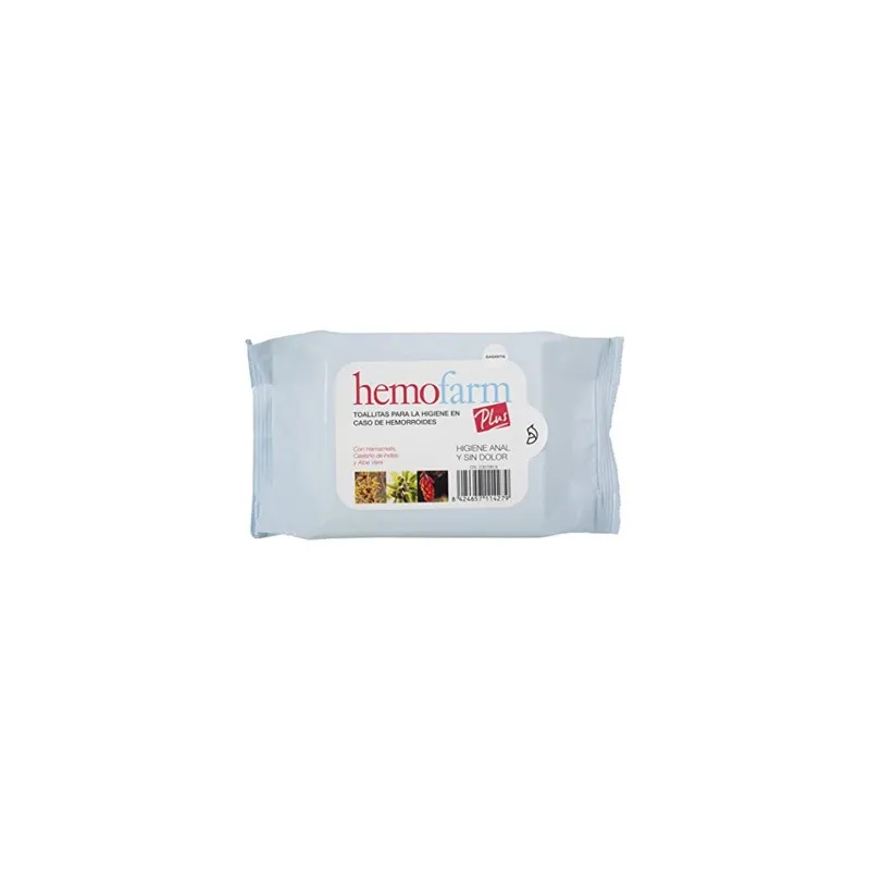 Hemofarm Plus 40 Toallitas Diafarm | Farmacia Barata