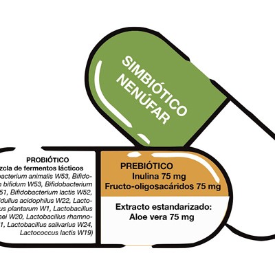 Bioserum Simbiótico Nenúfar, 30 cápsulas.