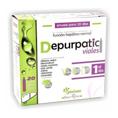 Pinisan Depurpatic, 20 ampollas.