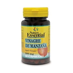 Nature Essential Vinagre de Manzana, 50 cápsulas 500mg.