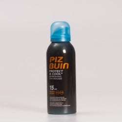 Piz Buin SPF15 Protect & Cool Mousse Solar Refrescante, 150ml.