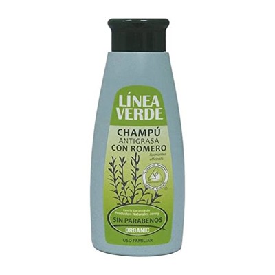 Romero Champú Antigrasa, 400ml, Verde