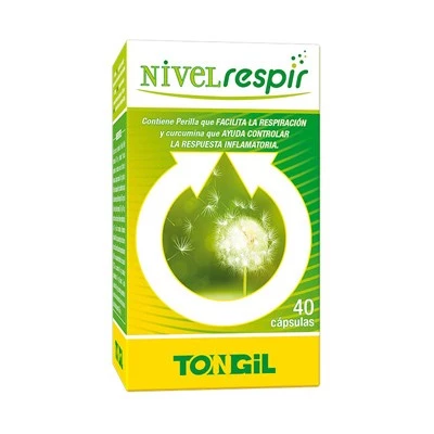 Tongil Nivelrespir (aller perilla), 40 cápsulas.