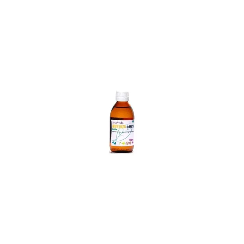 Ayurveda Aceite Mostaza Negra 200 ml | Farmacia Barata