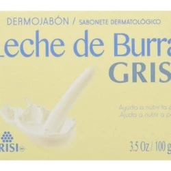 BioSalud Jabón Leche Burra, 100g.