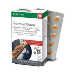 Dr. Dünner Nattolin Osteo, 30 cápsulas.