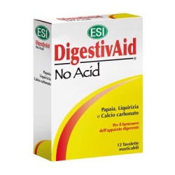 ESI DigestivAid No Acid, 12 tabletas.