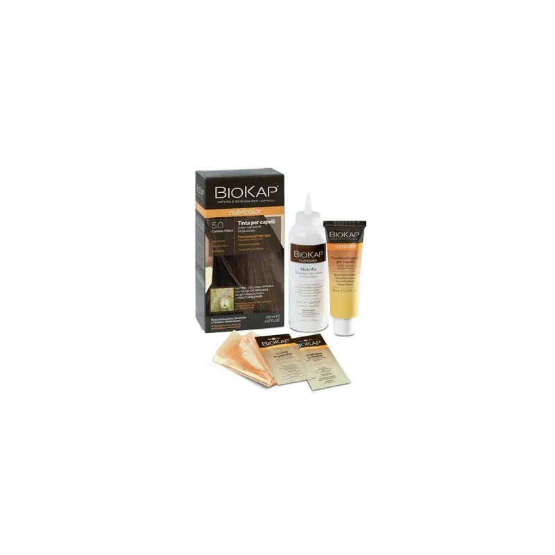 Biokap Tinte Nutricolor 5.0 Castaño Claro | Farmacia Barata Biokap Tinte Nutricolor 5.0 Castaño Claro | Farmacia Barata
