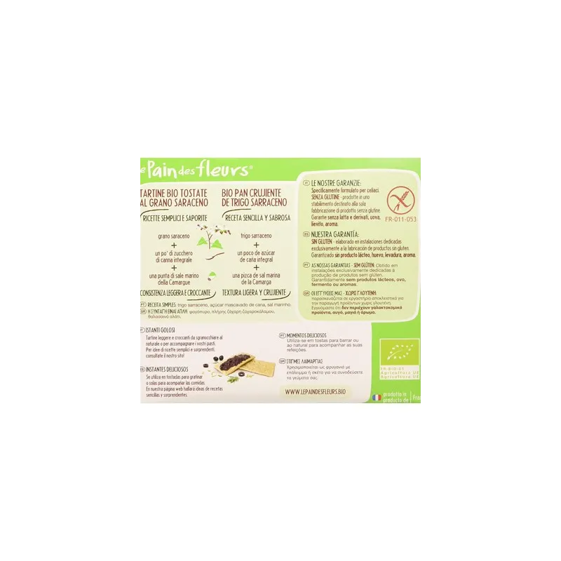 Pan de Fleurs Cracker Trigo Sarraceno 150g | Farmacia Barata Pan de Fleurs Cracker Trigo Sarraceno 150g | Farmacia Barata