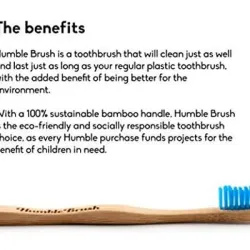 Cepillo Dientes Bambú Adulto Medio Azul | Farmacia Barata