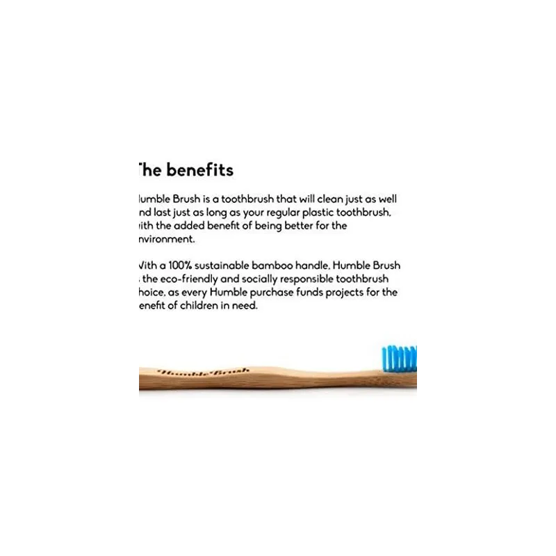 Cepillo Dientes Bambú Adulto Medio Azul | Farmacia Barata