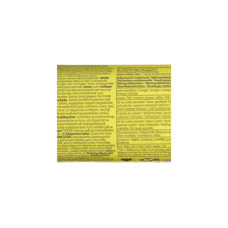 Galletas María Dr. Schar 200g | Farmacia Barata